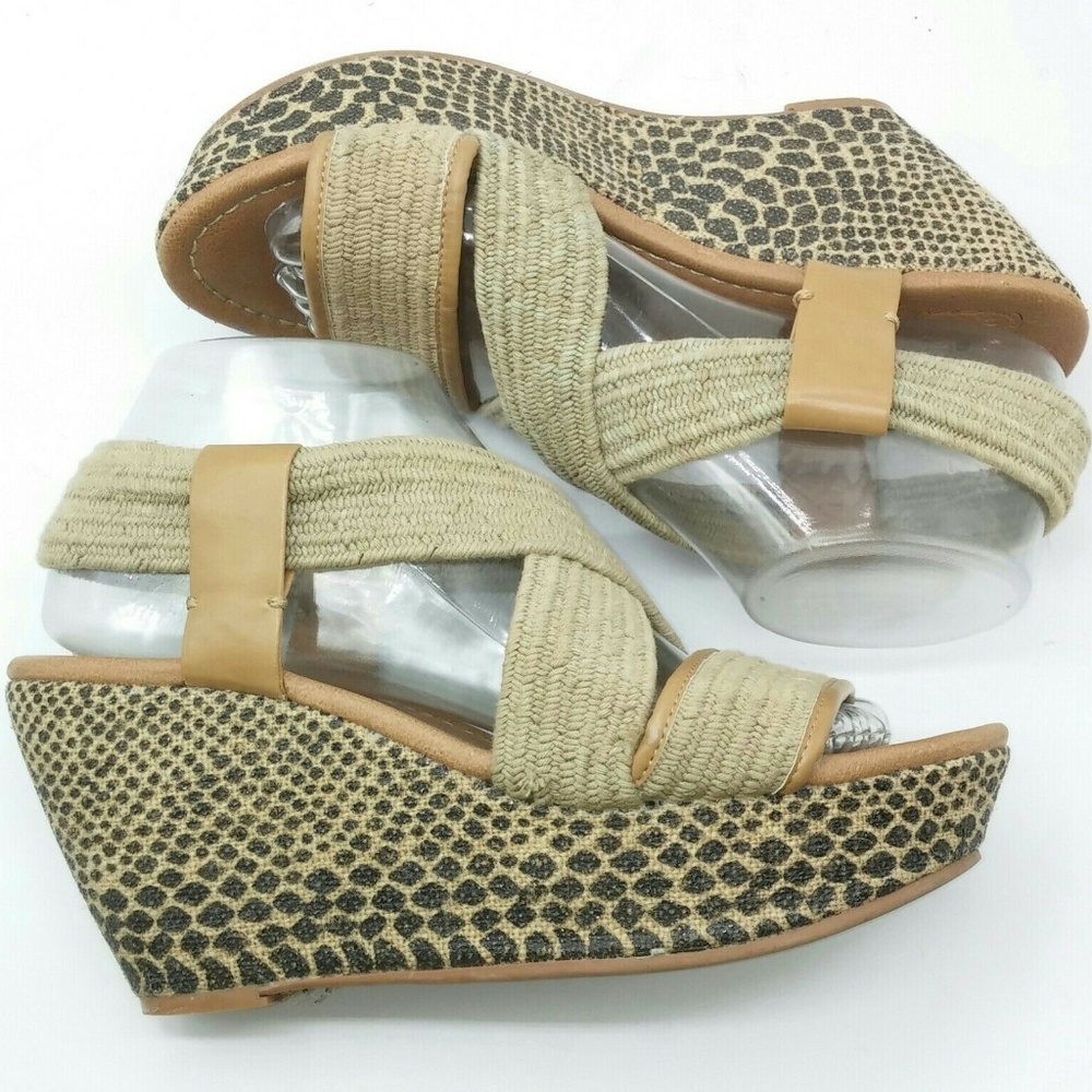 Lucky Brand 8 Slingback Platform Wedge